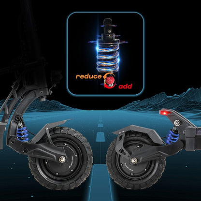 YUME HAWK Electric Scooter 10" Tires Dual 1200W Motors 60V 22.5Ah Battery