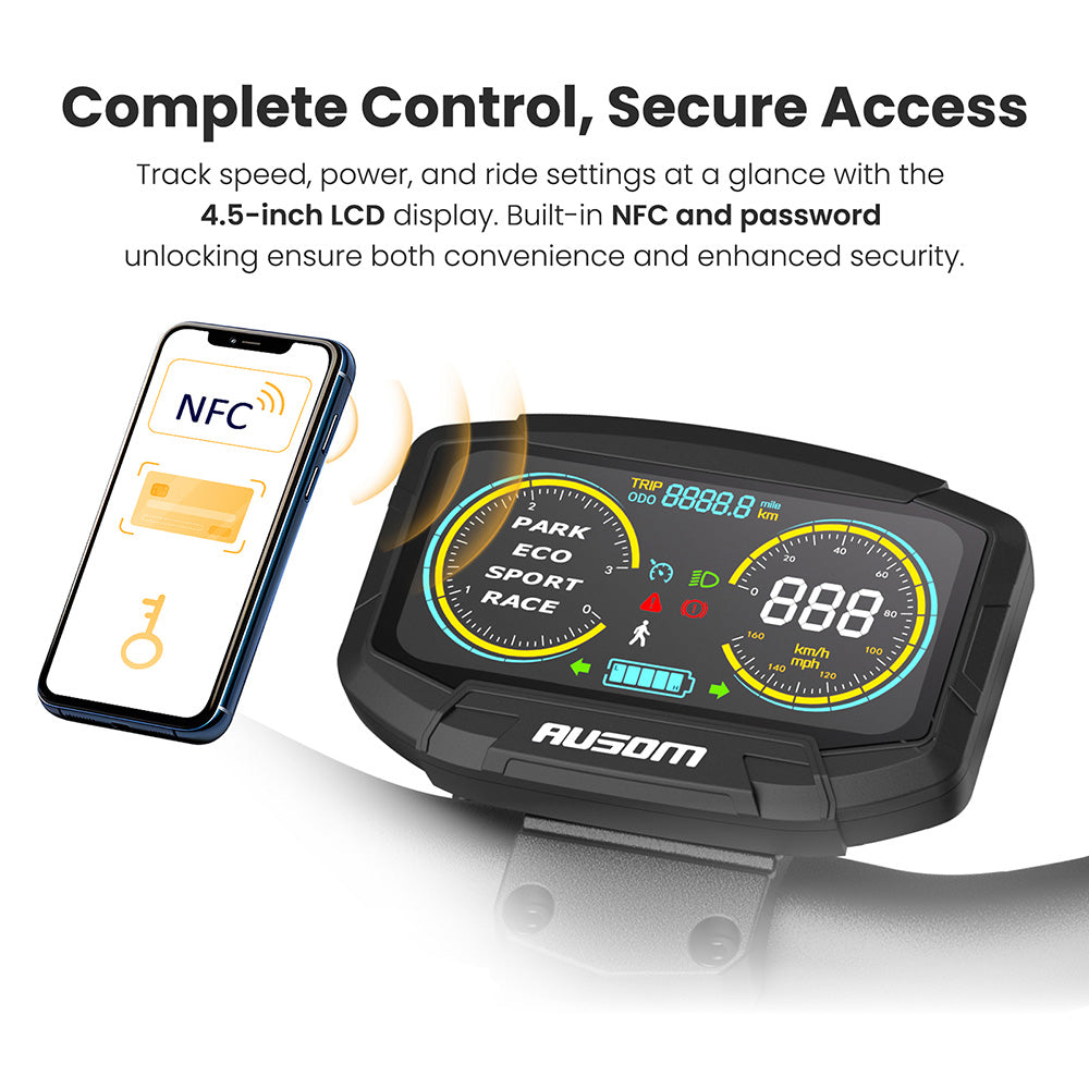 Ausom L1 Electric Scooter Single 800W Motor 10" Tires 48V 15.6Ah Battery