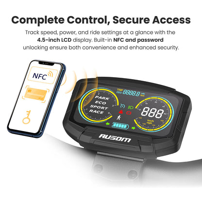 Ausom L1 Electric Scooter Single 800W Motor 10" Tires 48V 15.6Ah Battery