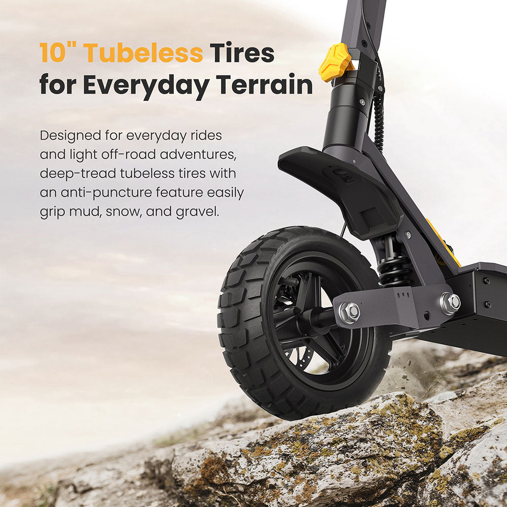 Ausom L1 Electric Scooter Single 800W Motor 10" Tires 48V 15.6Ah Battery