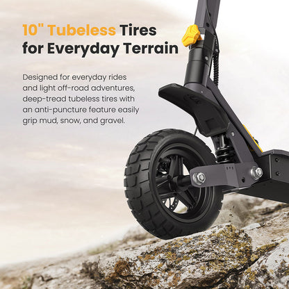 Ausom L1 Electric Scooter Single 800W Motor 10" Tires 48V 15.6Ah Battery