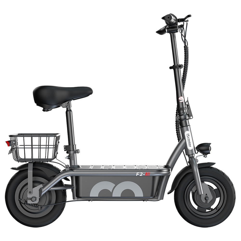iScooter F2 Electric Scooter With Basket 10" Tires 500W 36V 7.8AH Battery