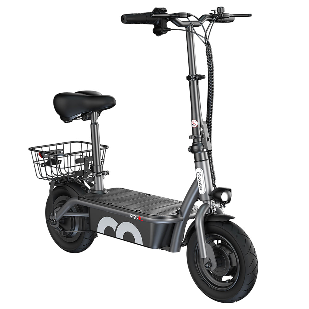 iScooter F2 Electric Scooter With Basket 10" Tires 500W 36V 7.8AH Battery