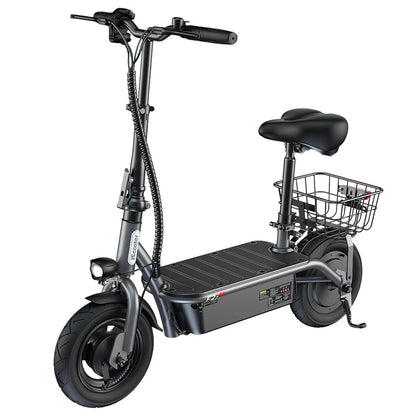 iScooter F2 Electric Scooter With Basket 10" Tires 500W 36V 7.8AH Battery