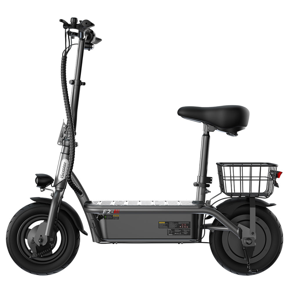 iScooter F2 Electric Scooter With Basket 10" Tires 500W 36V 7.8AH Battery