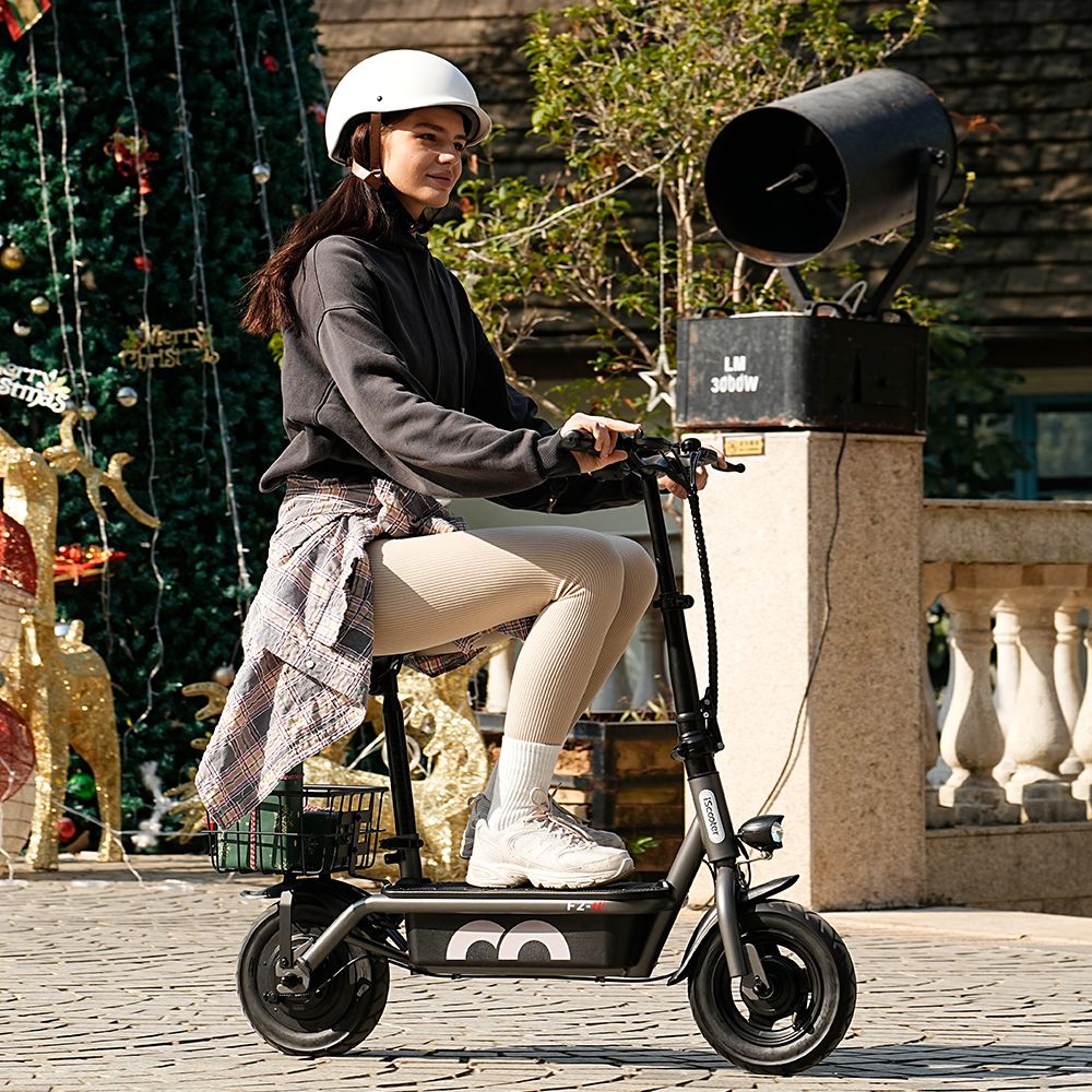 iScooter F2 Electric Scooter With Basket 10" Tires 500W 36V 7.8AH Battery