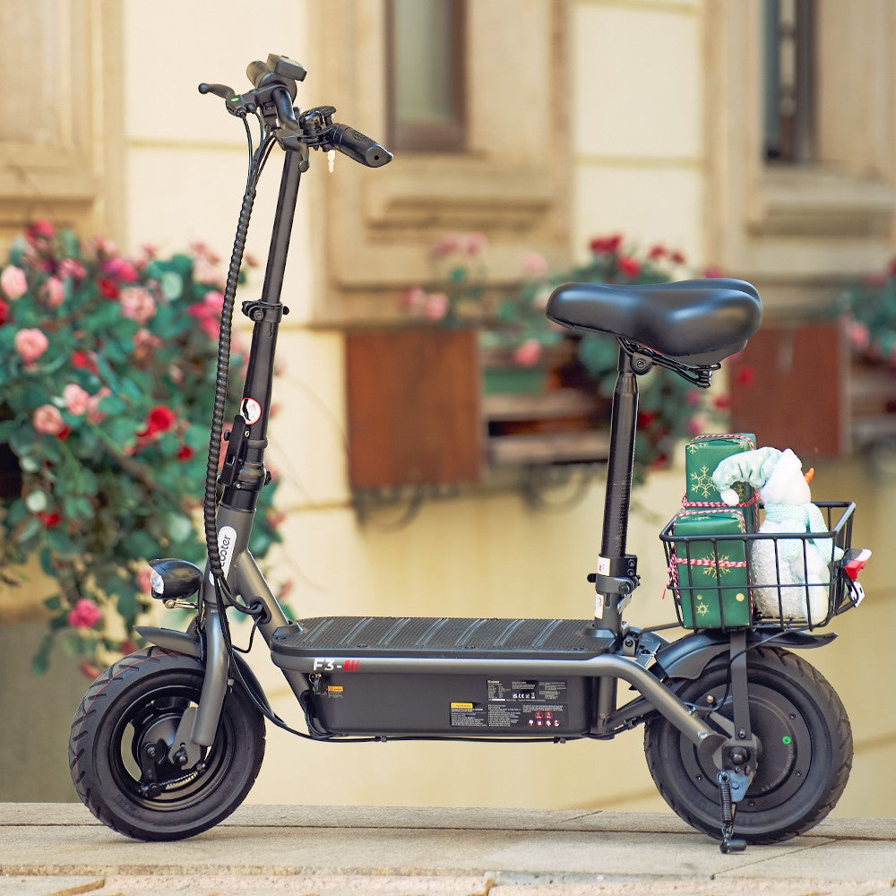 iScooter F2 Electric Scooter With Basket 10" Tires 500W 36V 7.8AH Battery