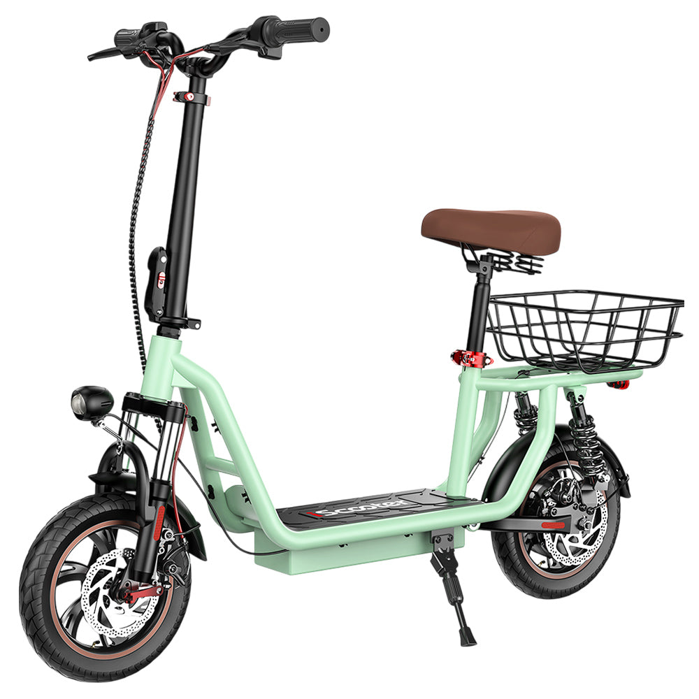 iScooter i12 Electric Scooter With Basket 12" Tires 500W 36V 7.5AH Battery