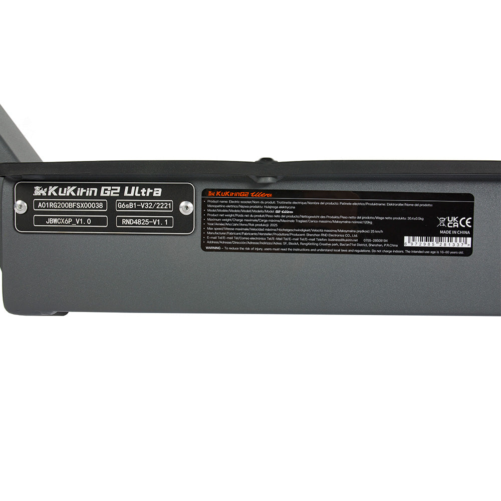 Kukirin G2 Ultra Electric Scooter 10" Tires 800W*2 Motor 48V 18Ah Battery