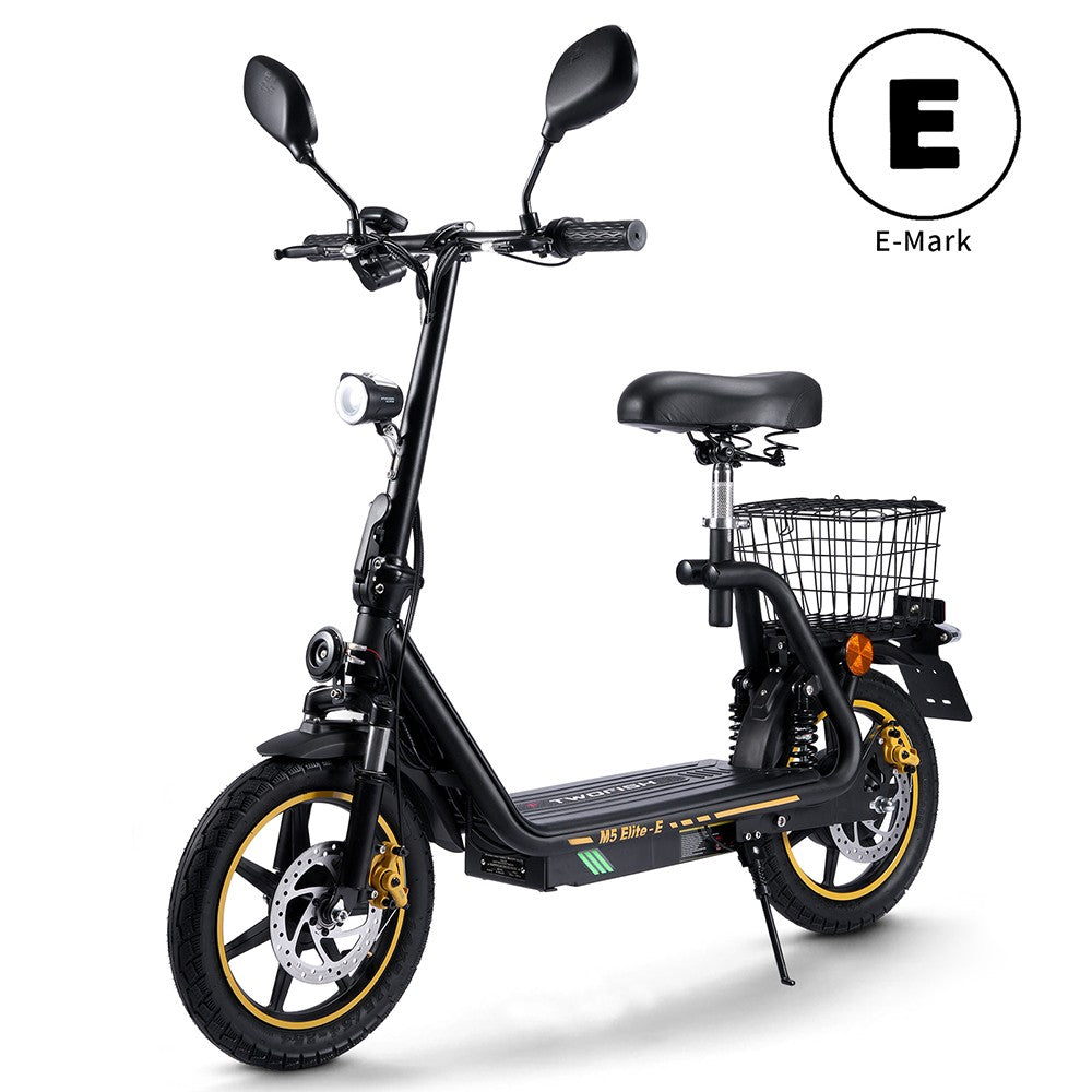 TWOFISH M5 Elite-E Electric Scooter 14" Tire 40km/h 500W 48V 13Ah Battery