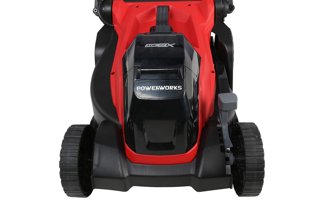 POWERWORKS XB 40V 14 inch Cordless Push Mower, 4Ah Battery and Charger Included