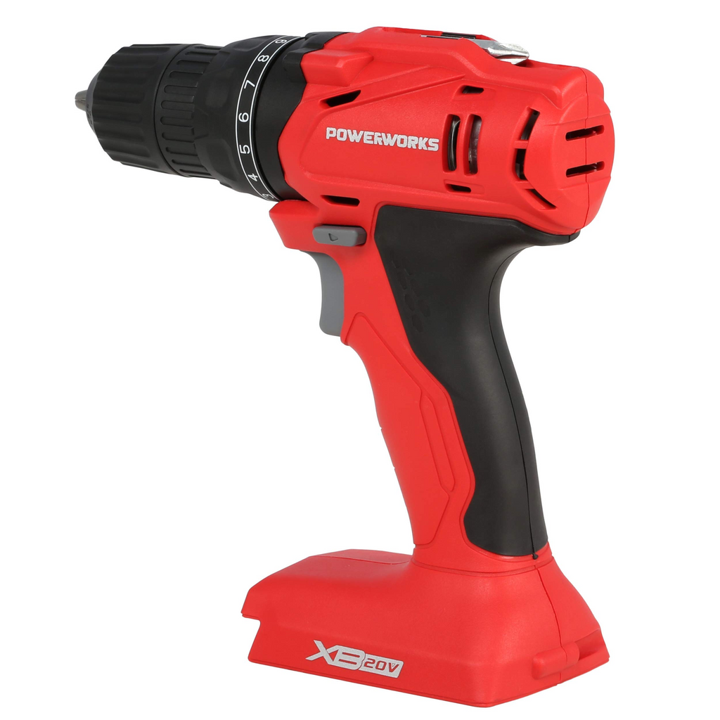 POWERWORKS XB 20V Cordless Drill/Driver, Battery and Charger Not Included