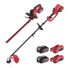Load image into Gallery viewer, POWERWORKS 40V 24 inch Cordless Hedge Trimmer and 40V 16 inch string trimmer combo kit