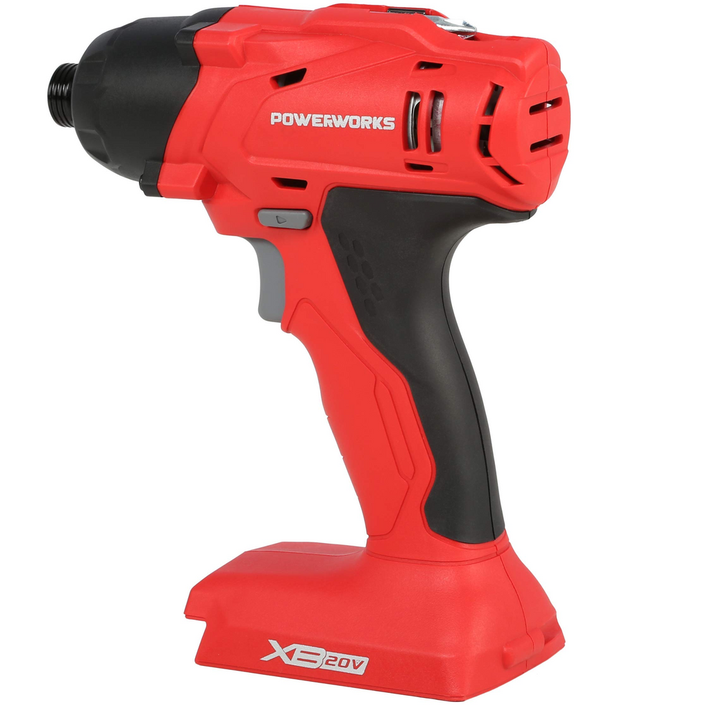 POWERWORKS XB 20V Cordless Impact Driver, 4AH Battery and Charger Included.