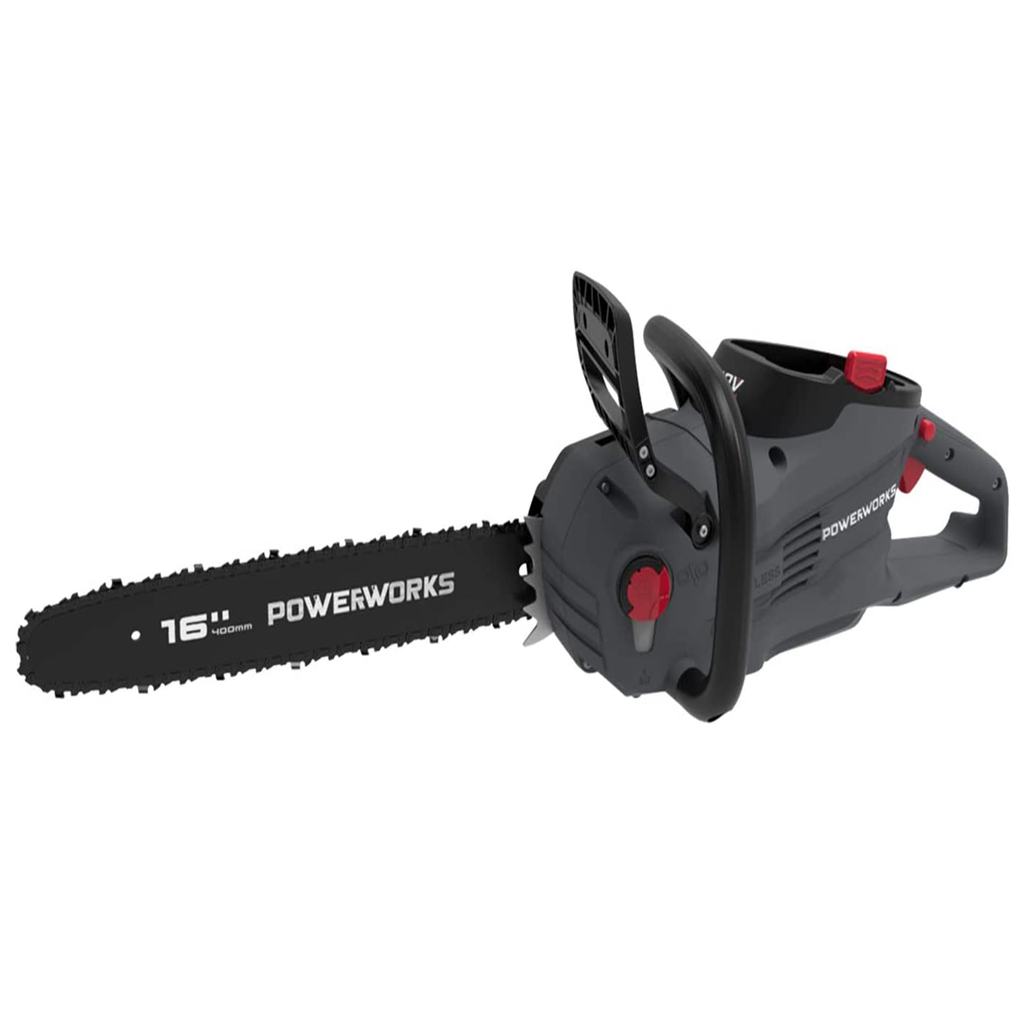 POWERWORKS 60V 16 Inch Brushless Chainsaw, Battery and charger Not Included