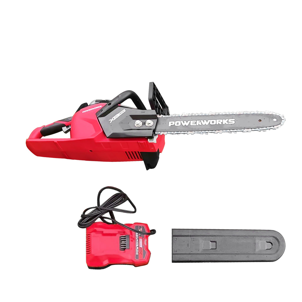 POWERWORKS XB 40V 14 Inch Chainsaw, 4.0Ah Battery and Charger Included
