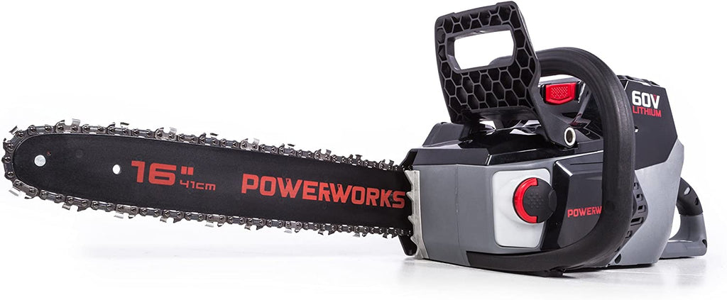 POWERWORKS 60V 16 Inch Brushless Chainsaw, Battery and charger Not Included(Old Style)