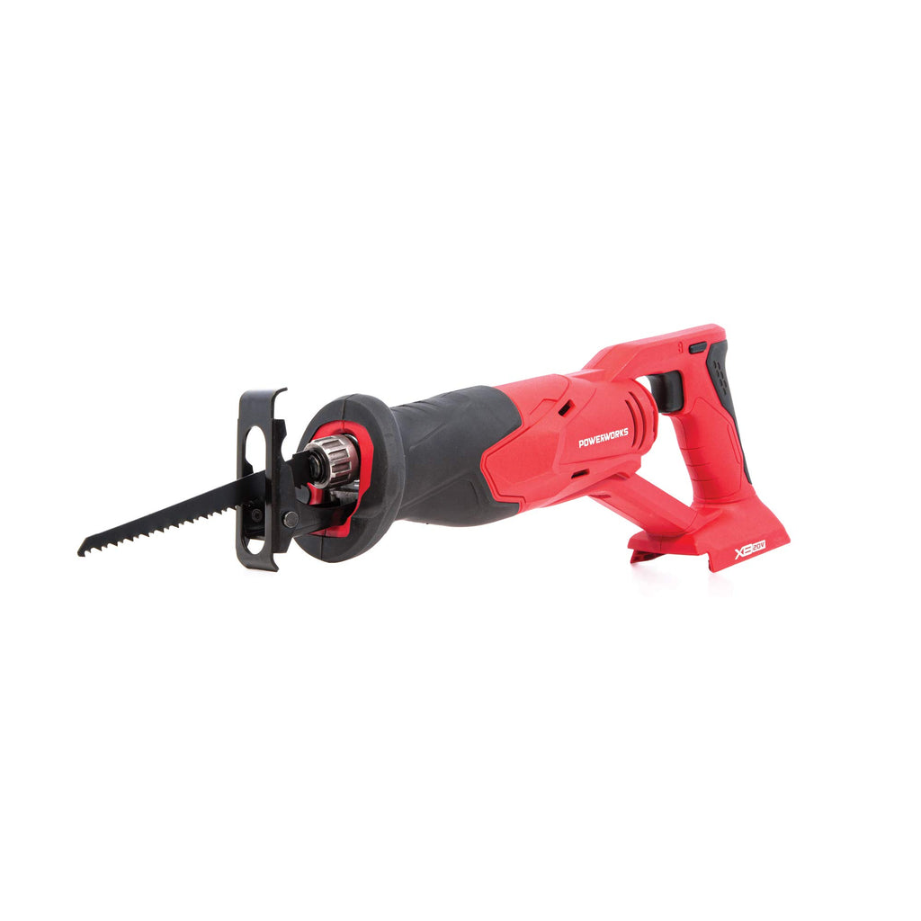POWERWORKS XB 20V Cordless Reciprocating Saw, Battery and Charger Not Included