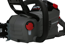 Load image into Gallery viewer, POWERWORKS 60V Cordless Chainsaw 16 Inch Bar with 3.0Ah Battery and Charger
