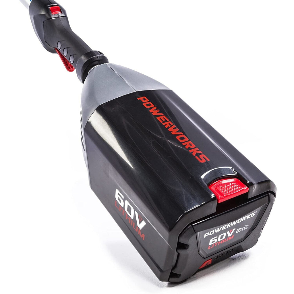 POWERWORKS 60V 20 Inch Pole Hedge Trimmer, Battery and Charger not Included